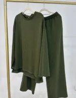 Ensemble abaya deux pièces femme musulmane hijab jilbab élégance pudeur luxe – Image 4