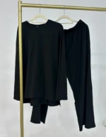 Ensemble abaya deux pièces femme musulmane hijab jilbab élégance pudeur luxe – Image 7