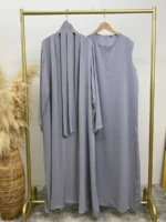 Abaya kimono 2 pièces femme musulmane élégante – pudeur moderne et tenue hijab luxe Aylinejab – Image 7