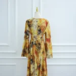 Robe abaya élégante femme musulmane – pudeur raffinée et luxe fluide – Image 5