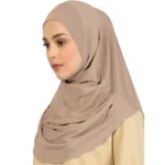 Hijab jersey premium abaya femme musulmane élégance pudeur luxe sans épingle – Image 2