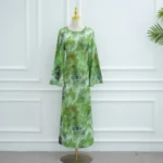 Robe abaya élégante femme musulmane – pudeur raffinée et luxe fluide – Image 6