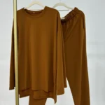 Ensemble abaya deux pièces femme musulmane hijab jilbab élégance pudeur luxe