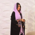 Abaya luxe noire brodée femme musulmane hijab jilbab élégance pudeur – Image 3