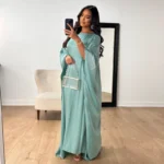 Abaya jalabiya luxe Dubaï femme musulmane hijab jilbab élégance pudeur – Image 2
