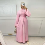 Abaya deux pièces élégante femme musulmane – pudeur et luxe fluide