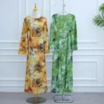 Robe abaya élégante femme musulmane – pudeur raffinée et luxe fluide – Image 2