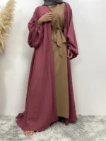 Abaya Femme Luxe Dubai Paris – Robe Abaya Kimono Moderne Modest Fashion pour Femme Musulmane Élégante – Image 10