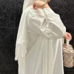 Abaya cardigan ouvert hijab jilbab femme musulmane élégance pudeur – Image 7