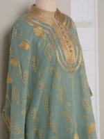 Abaya hijab jilbab brodée dorée pour femme musulmane élégance et pudeur luxe – Image 7