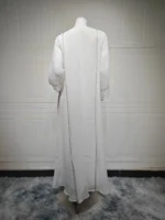 Abaya luxe femme musulmane hijab jilbab élégance pudeur coupe ample élégance naturelle – Image 9