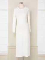 Abaya hijab jilbab brodée dorée pour femme musulmane élégance et pudeur luxe – Image 5