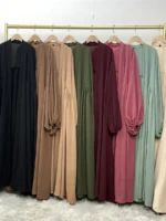 Abaya Femme Luxe Dubai Paris – Robe Abaya Kimono Moderne Modest Fashion pour Femme Musulmane Élégante – Image 2