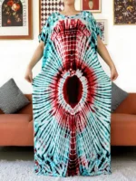 Abaya bohème femme musulmane coton léger hijab élégant luxe – Image 7