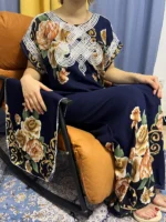 Abaya femme musulmane coton léger hijab jilbab luxe pudique – Image 3