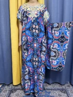 Abaya boubou d’été femme musulmane luxe – hijab jilbab élégant, fluide et pudique en coton léger – Image 2