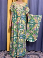 Abaya boubou d’été femme musulmane luxe – hijab jilbab élégant, fluide et pudique en coton léger – Image 3