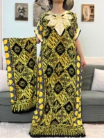 Boubou Africains avec Turban et Écharpe pour un été élégant et léger – Image 2