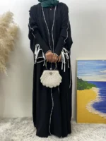 Ensemble 2 pièces Abaya femme luxe moderne Aylinejab – robe abaya kimono élégante modest fashion Dubai Paris – Image 8