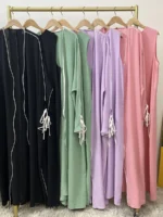 Ensemble 2 pièces Abaya femme luxe moderne Aylinejab – robe abaya kimono élégante modest fashion Dubai Paris – Image 5
