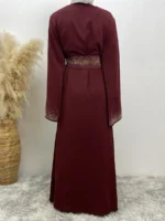 Abaya kimono luxe femme musulmane élégante et pudique – Image 7