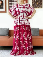 Abaya boubou d’été en coton léger pour femme musulmane élégante – Image 9
