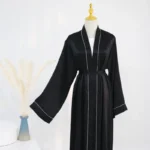 Abaya cardigan ouvert hijab jilbab femme musulmane élégance pudeur – Image 10