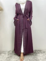 Abaya kimono luxe femme musulmane – hijab jilbab élégant
