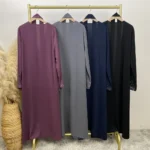 Abaya kimono luxe femme musulmane – hijab jilbab élégant – Image 6