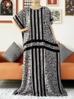 Boubou d’été femme musulmane abaya hijab léger luxe pudique avec de grandes écharpes