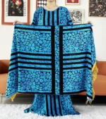 Boubou d’été femme musulmane abaya hijab léger luxe pudique avec de grandes écharpes – Image 7