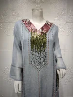 Abaya luxe femme musulmane hijab jilbab élégance pudeur coupe ample élégance naturelle – Image 5