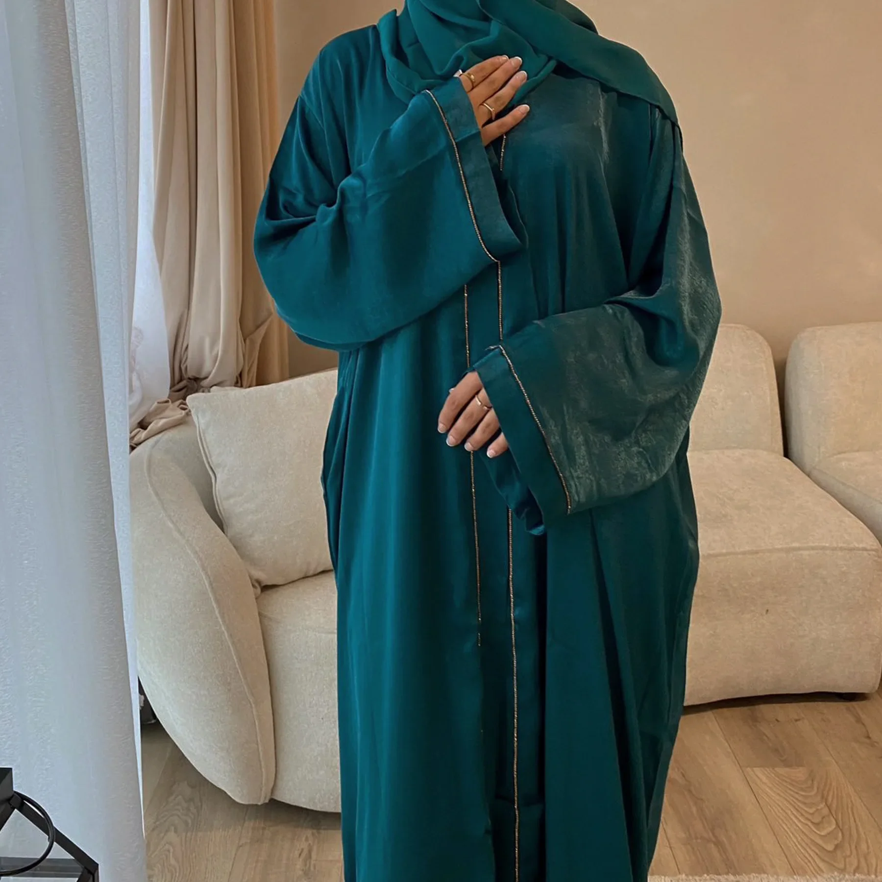 Abaya vert foncé