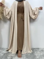 Abaya Femme Luxe Dubai Paris – Robe Abaya Kimono Moderne Modest Fashion pour Femme Musulmane Élégante – Image 8