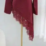 Ensemble abaya d’été en dentelle pour femme musulmane – élégance, pudeur et luxe léger avec hijab et jilbab pour un confort raffiné – Image 6