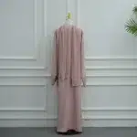 Ensemble 3 Pièces Abaya femme luxe Dubaï avec hijab - modeste Aylinejab – Image 12