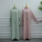 Ensemble 3 Pièces Abaya femme luxe Dubaï avec hijab - modeste Aylinejab – Image 6