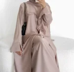 Ensemble 3 Pièces Abaya femme luxe Dubaï avec hijab - modeste Aylinejab – Image 3