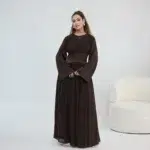 Abaya femme luxe de Dubaï | Robe abaya moderne et élégante | Aylinejab – Image 9